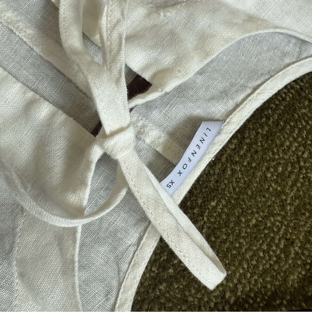 Linenfox Tie Front Dress NWT - Picture 7 of 7